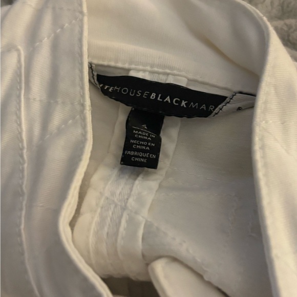White House Black Market White Utility Jacket top - Picture 2 of 5